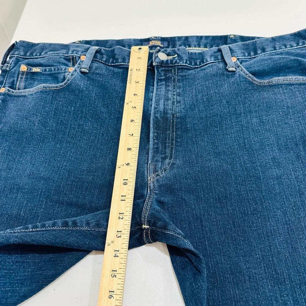 Polo‎ Ralph Lauren Hampton Relaxed Straight Jeans Mens 42x36 Blue dark wash